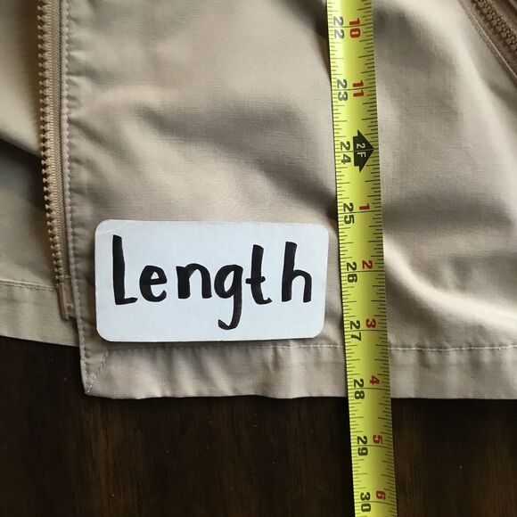 London Fog Vintage Neutral Tan Short Hooded Lightweight Utility Jacket M - Picture 7 of 8